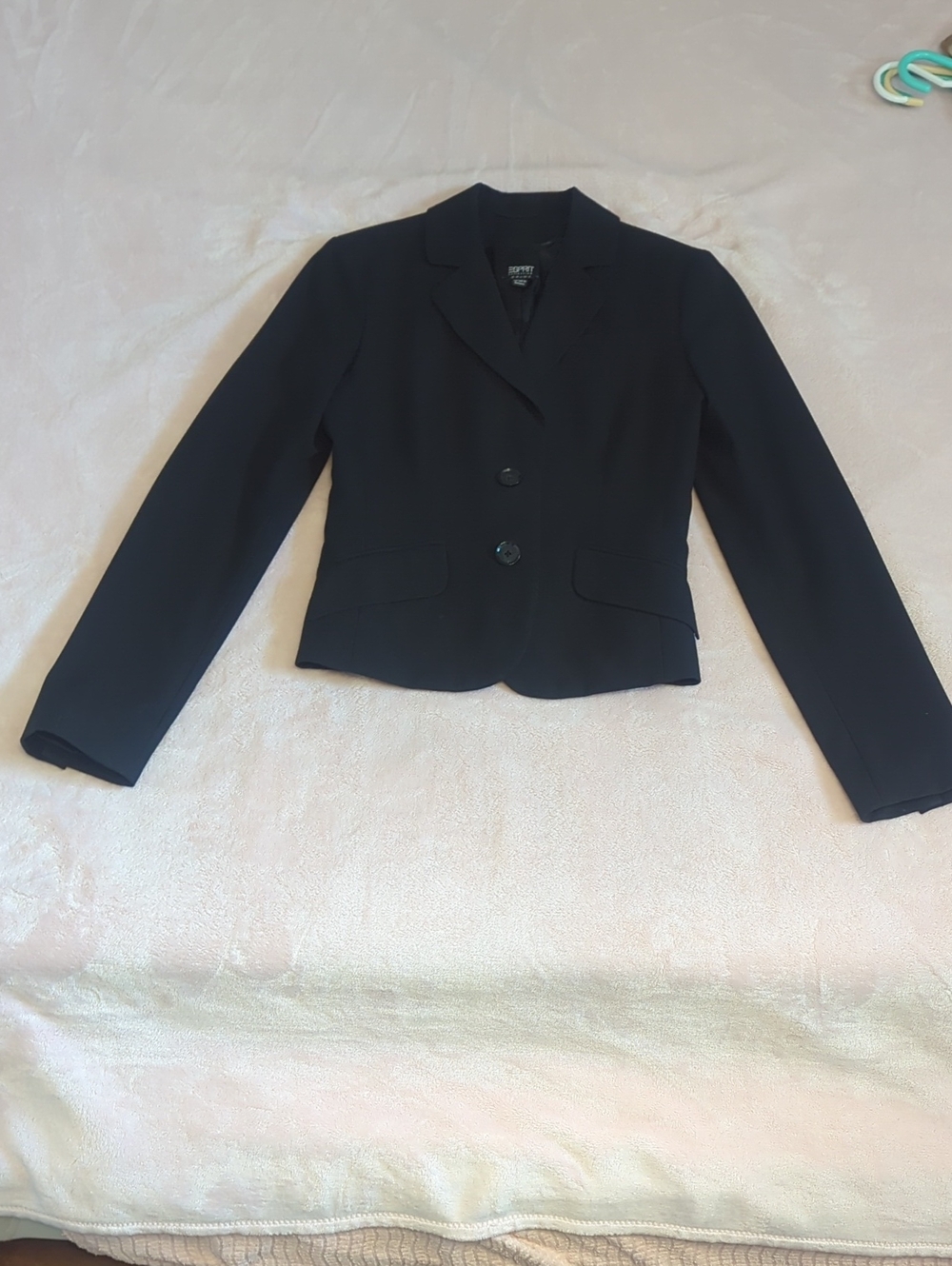 Esprit Black Women's Two-Button Tailored Blazer